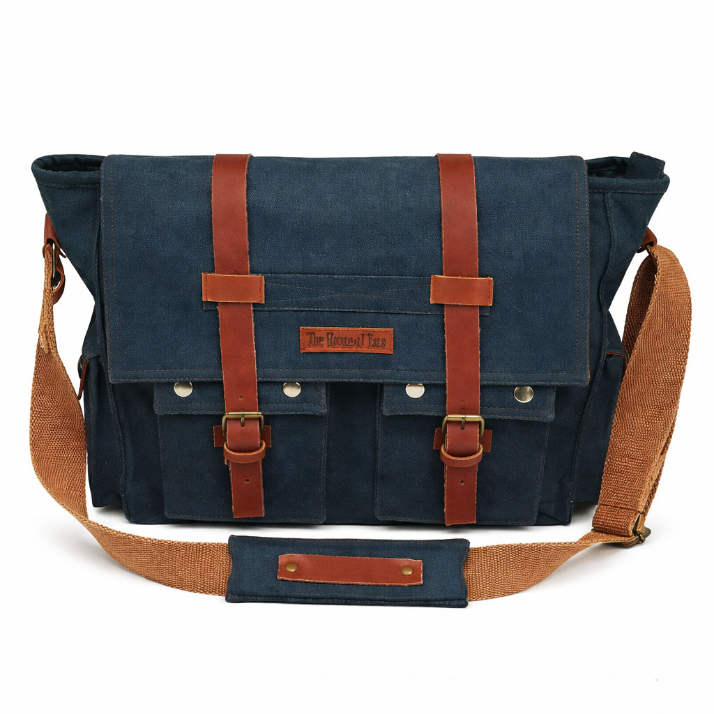 Blue Unisex Messenger Bag for Everyday Use 176